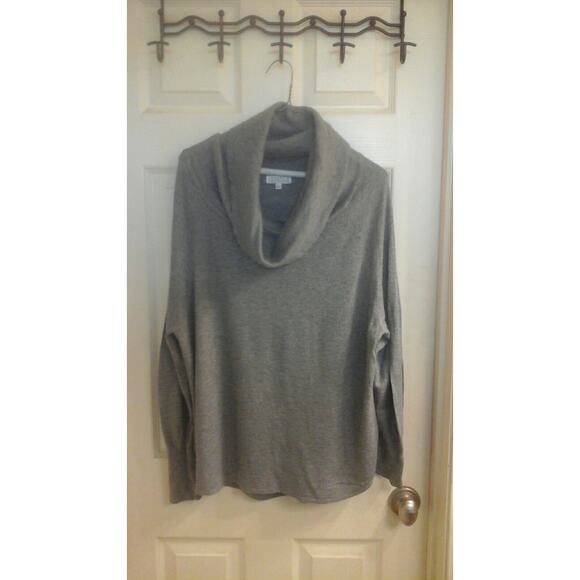 Joseph A. Sweater, Women's size XL, Gray Hanging Neck, Long Sleeve, EUC - Picture 1 of 4